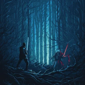 Fototapeet Star Wars Wood Fight, Komar IADX4-003