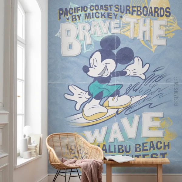 Fototapeet Mickey Brave the Wave, Komar IADX4-014