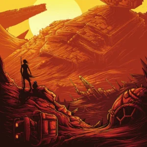 Fototapeet Star Wars Jakku Star Destroyer, Komar IADX4-027