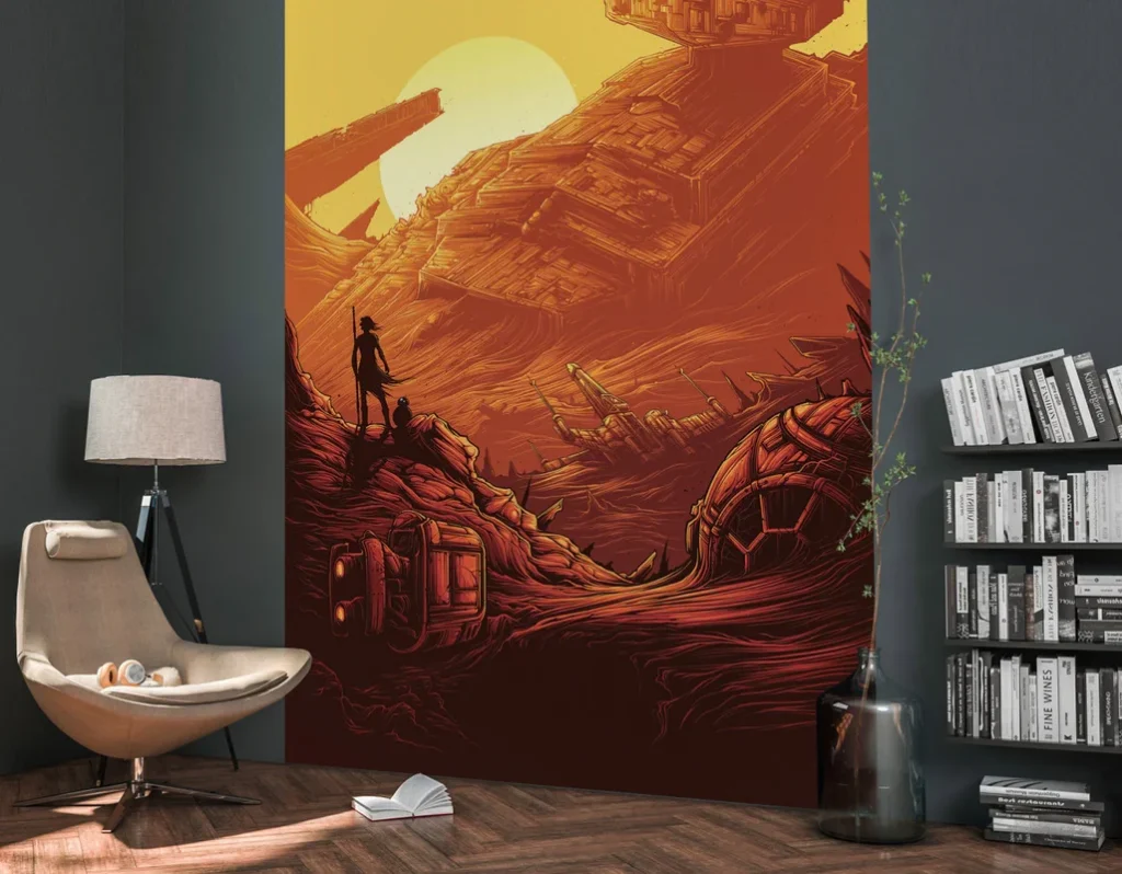 Fototapeet Star Wars Jakku Star Destroyer, Komar IADX4-027