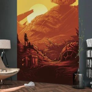 Fototapeet Star Wars Jakku Star Destroyer, Komar IADX4-027