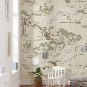 Fototapeet Winnie the Pooh Map, Komar IADX4-042