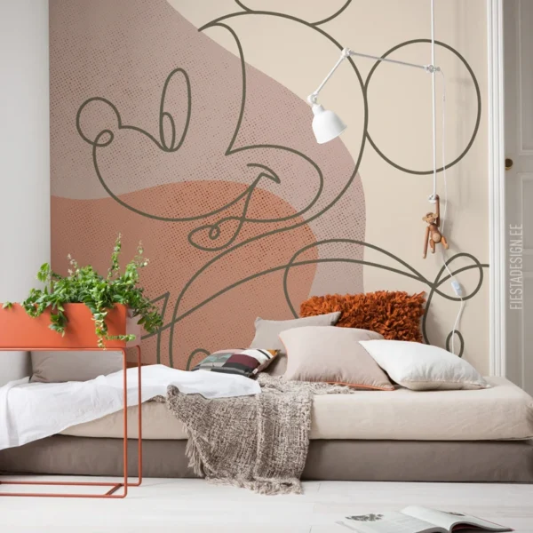 Fototapeet Mickey Line Drawing, Komar IADX5-046