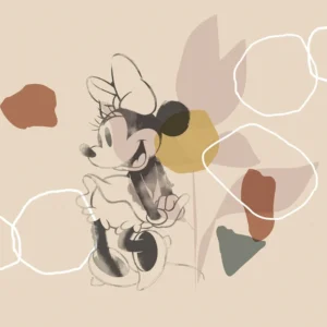 Fototapeet Minnie Soft Shapes, Komar IADX7-047
