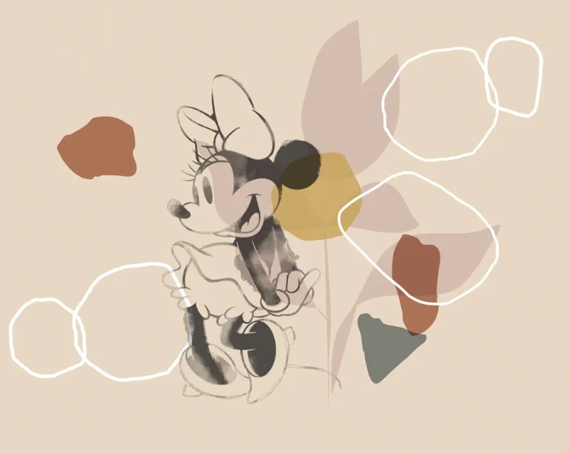 Fototapeet Minnie Soft Shapes, Komar IADX7-047