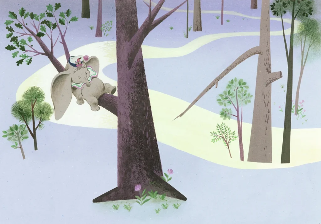 Fototapeet Dumbo Sleep on Tree, Komar IADX8-044