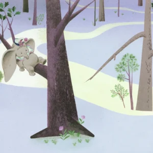 Fototapeet Dumbo Sleep on Tree, Komar IADX8-044