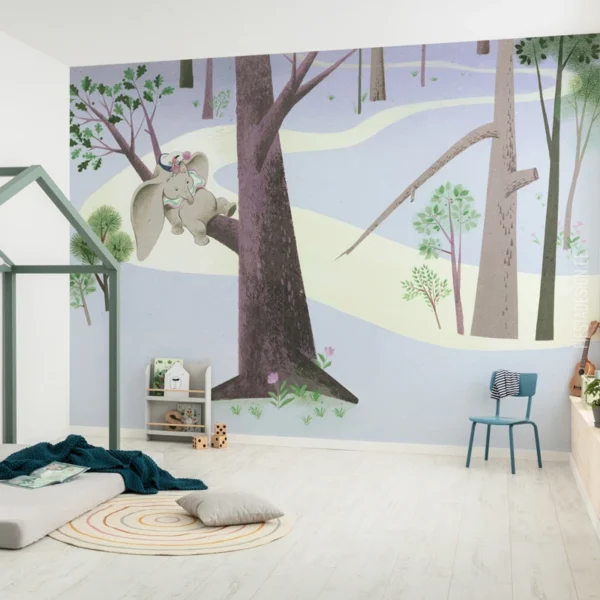 Fototapeet Dumbo Sleep on Tree, Komar IADX8-044