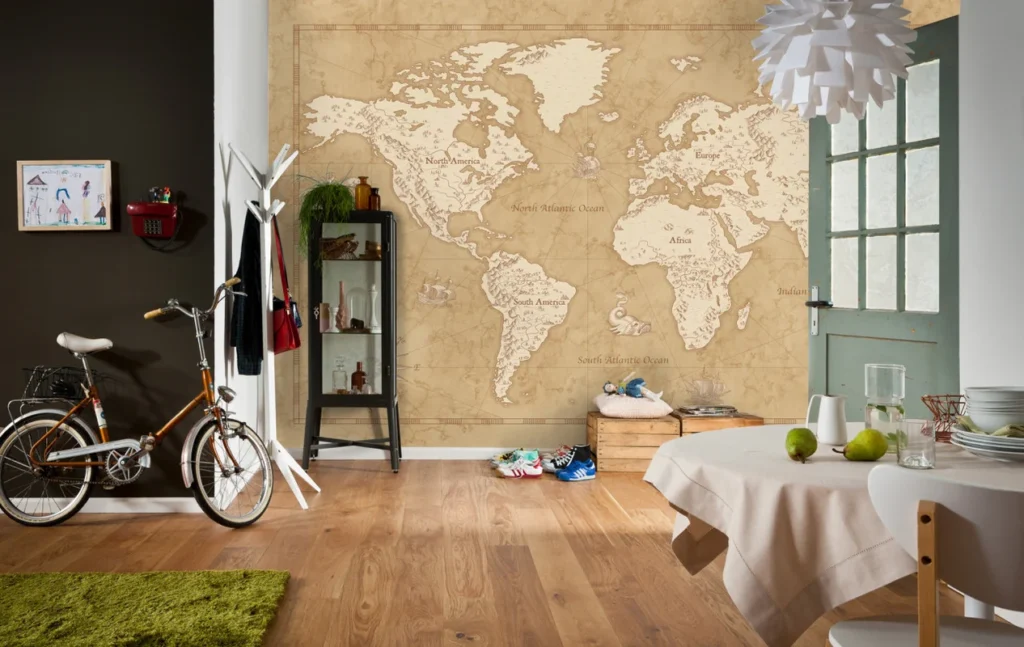 Фотообои Vintage World Map, Komar IAX10-0027