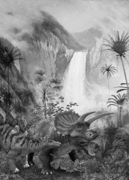 Fototapeet Komar IAX4-0020 - Jurassic Waterfall