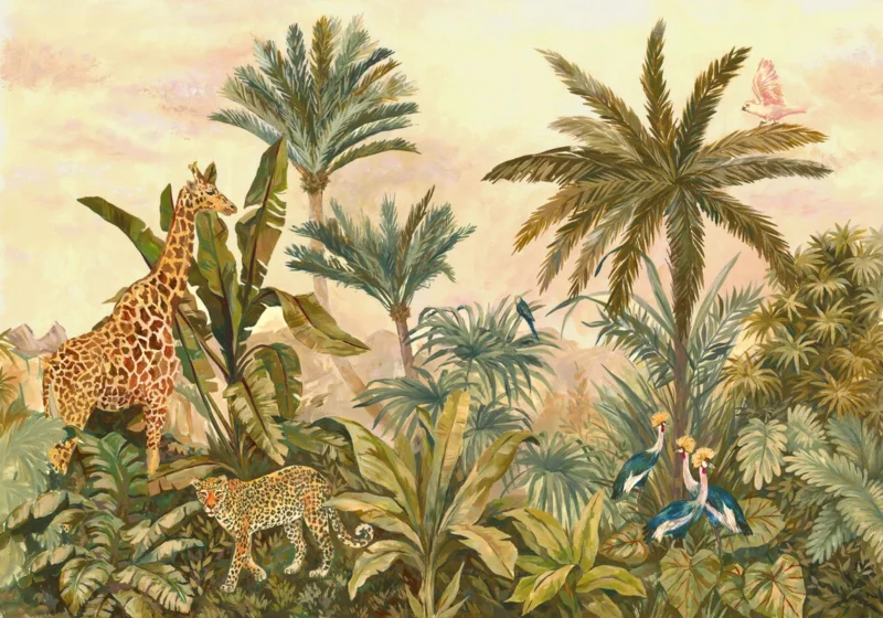 Fototapeet Tropical Vintage Garden, Komar IAX8-0005
