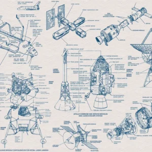 Fototapeet Spacecraft Architecture, Komar IAX8-0016