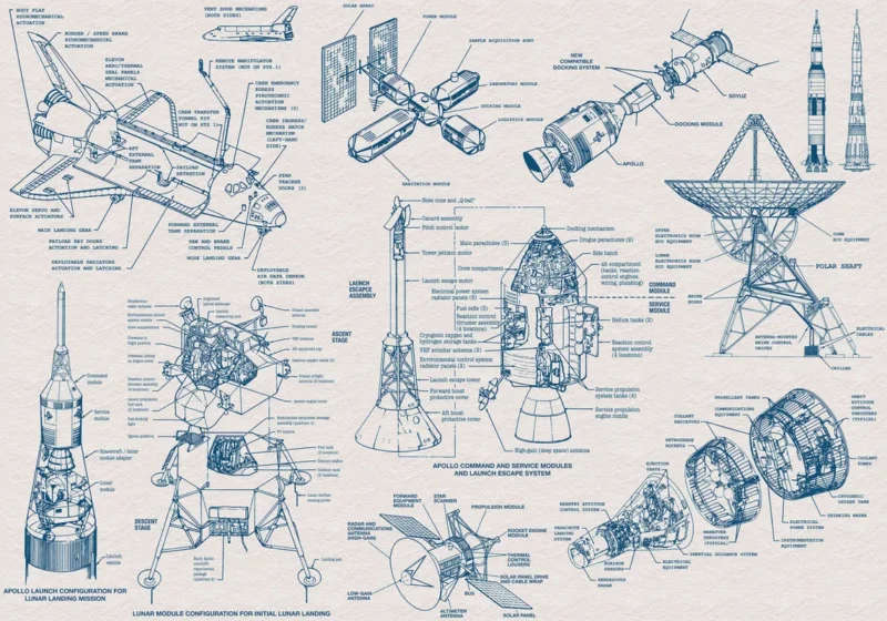 Фотообои Spacecraft Architecture, Komar IAX8-0016