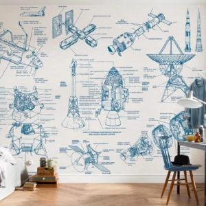 Fototapeet Spacecraft Architecture, Komar IAX8-0016
