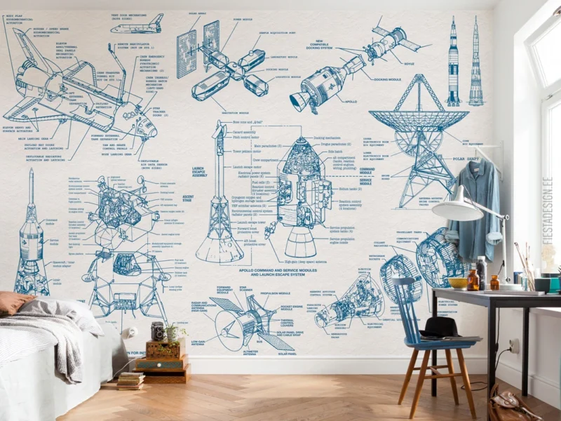 Фотообои Spacecraft Architecture, Komar IAX8-0016