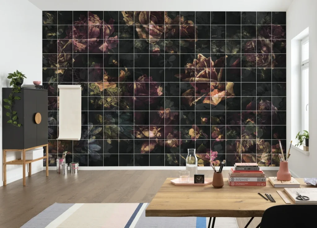 Фотообои Tiles Flowers, Komar INX8-080