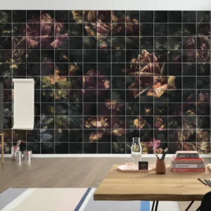 Fototapeet Tiles Flowers, Komar INX8-080