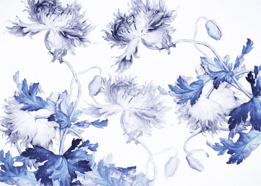 Fototapeet Blue Silhouettes, Komar X7-1093