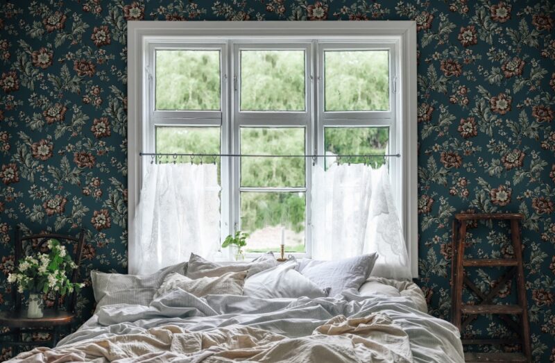Обои Sandberg 407-86 Rosenholm Midnight Blue
