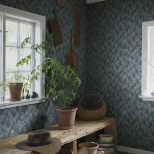 Tapeet Sandberg 479-56 Liljekonvalj Indigo Blue