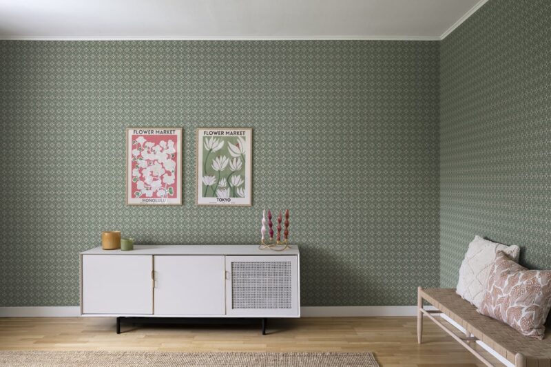 Tapeet Sandberg S10153 Lyckan emerald