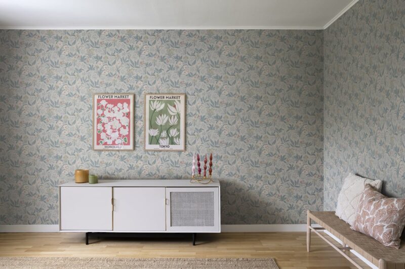 Обои Sandberg S10159 Huset i solen Folklore Blue