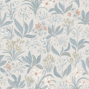 Tapeet Sandberg S10159 Huset i solen Folklore Blue
