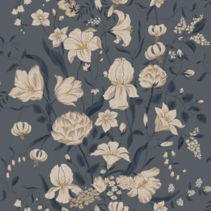 Tapeet Sandberg S10163 Karins bukett Indigo