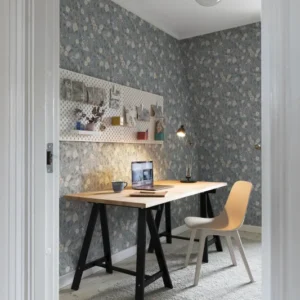 Tapeet Sandberg S10165 Till Karin folklore blue