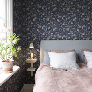 Tapeet Sandberg S10167 Till Karin midnight blue