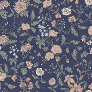 Tapeet Sandberg S10167 Till Karin midnight blue