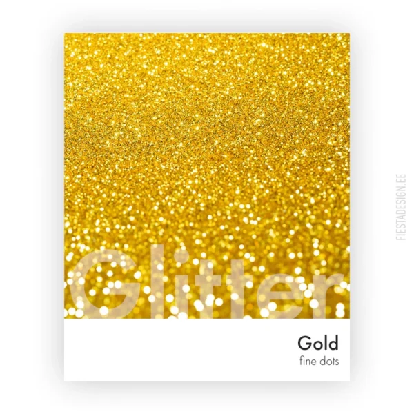 Glitter gold fine dots (glitterpuru kuldne)