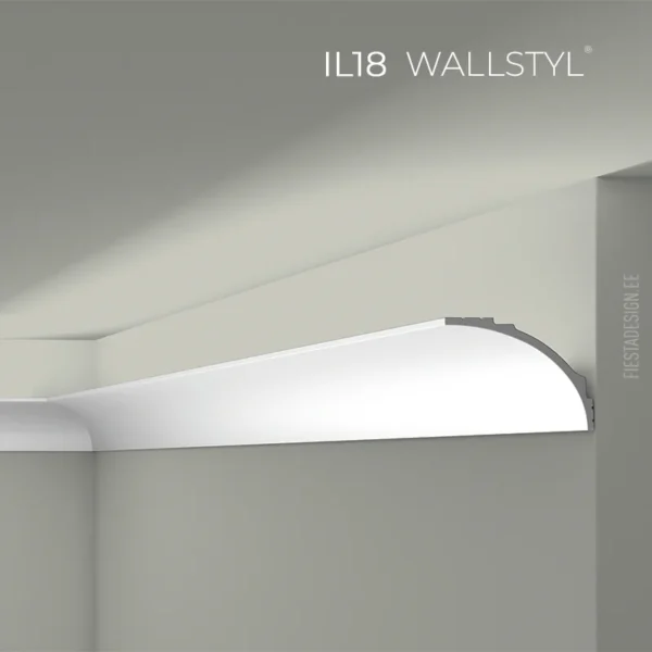 Потолочный карниз IL18 Wallstyl для led подсветки