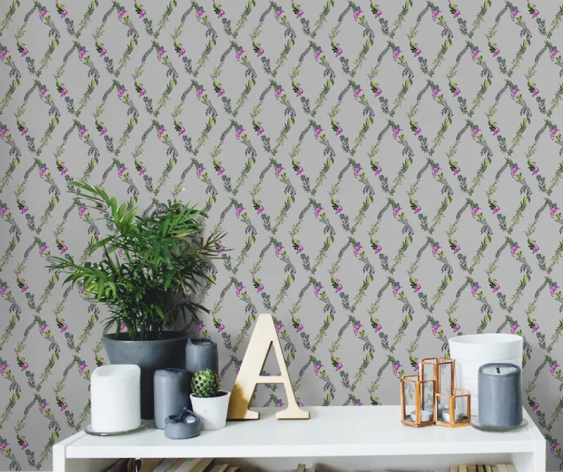 Дизайнерские обои ICH La Tapicera WP172033 Flamingo Road Silver