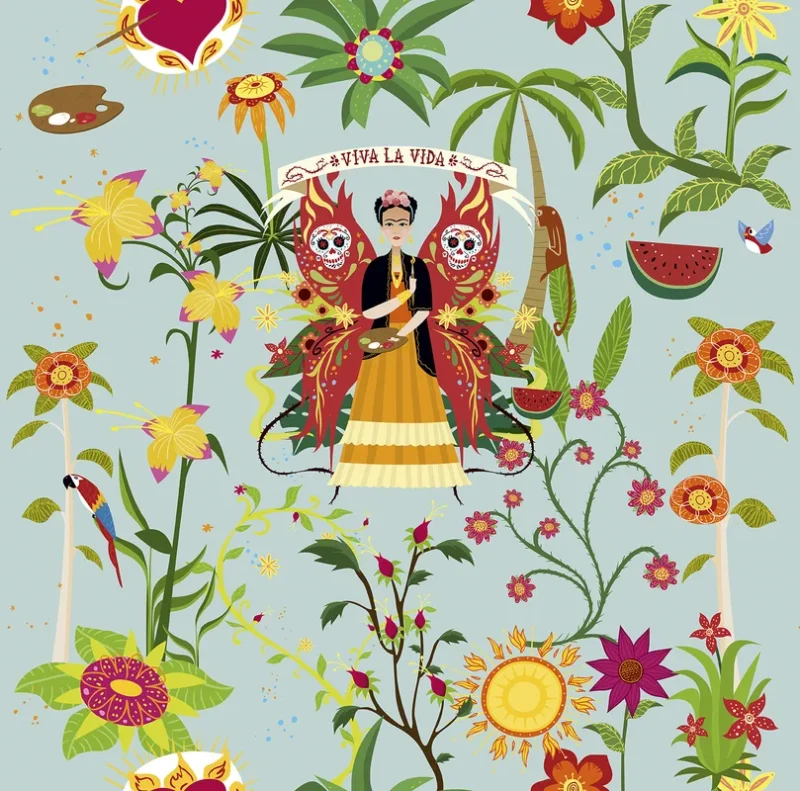 Tapeet ICH La Tapicera WP182071 Frida Aqua