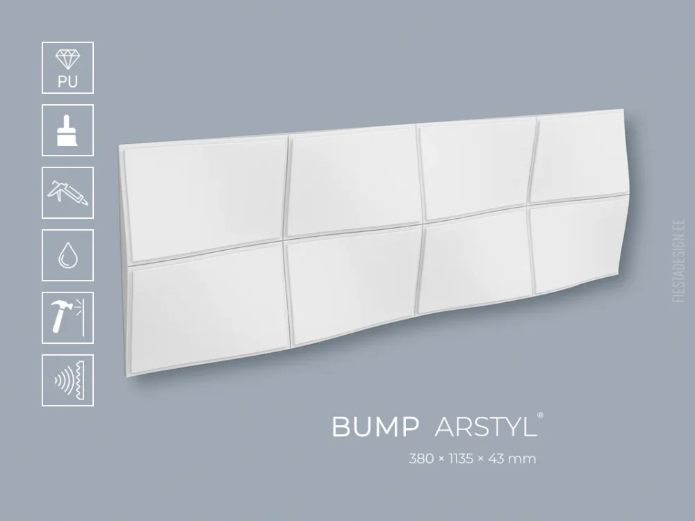 Стеновая 3d панель BUMP Arstyl
