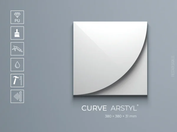 Стеновая 3d панель CURVE Arstyl