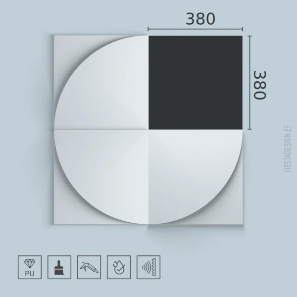 3d seinapaneel CURVE Arstyl