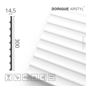 Disainpaneel DORIQUE Arstyl (värvitav 3d seinapaneel)
