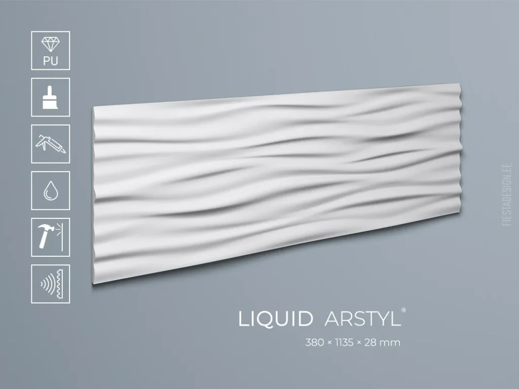 Стеновая 3d панель LIQUID Arstyl