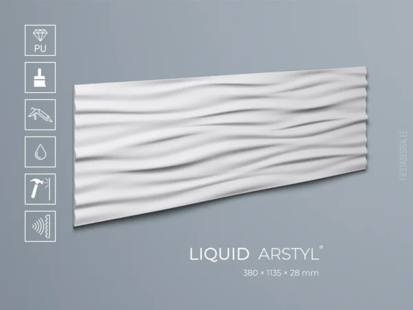 Стеновая 3d панель LIQUID Arstyl