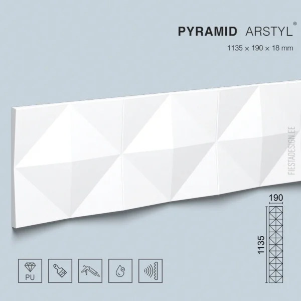 3d seinapaneel PYRAMID Arstyl