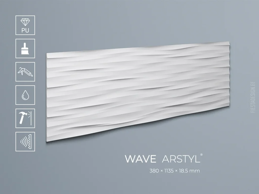 3d seinapaneel WAVE Arstyl