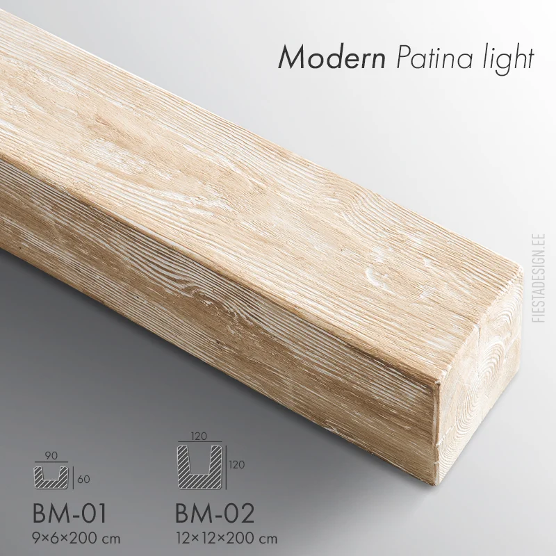 Декоративная фальш-балка Modern Patina light (BM-01, BM-02)