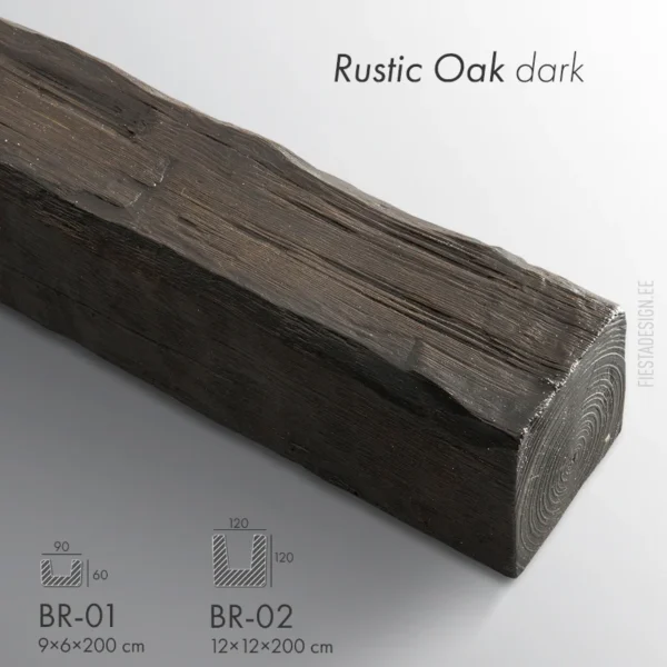 Декоративная фальш-балка Rustic Oak dark (BR-01, BR-02)