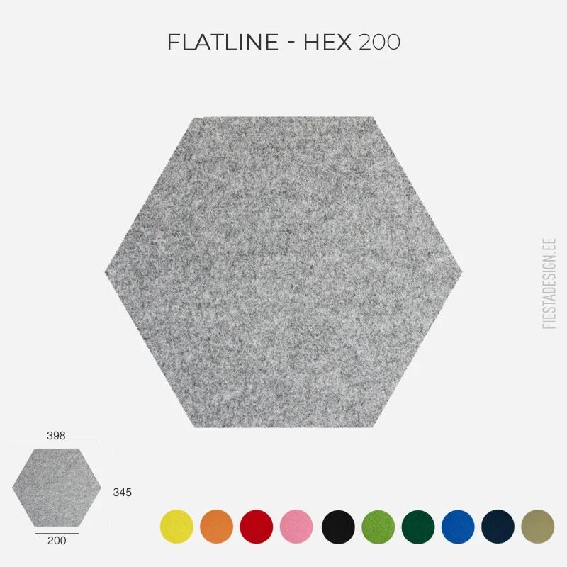 Фетровая декоративная панель FLATLINE HEX 200