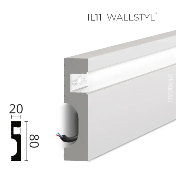 Профиль IL11 Wallstyl для LED подсветки