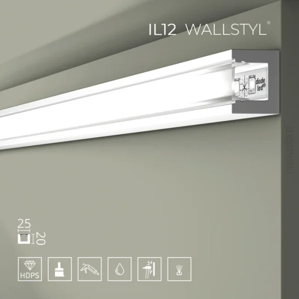 Профиль IL12 Wallstyl для LED подсветки
