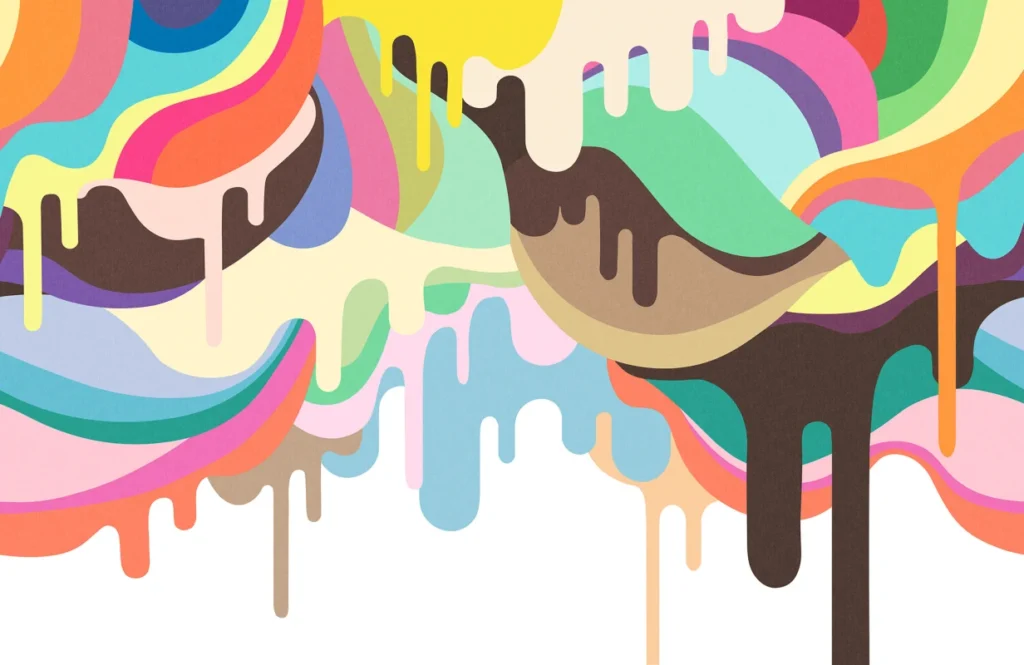 Обои RebelWalls R14521 - Dripping Ice Cream