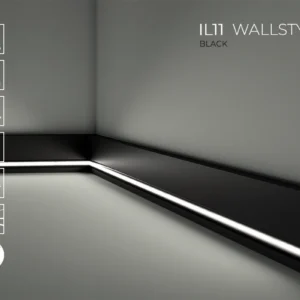 Плинтус Wallstyl IL11-BLACK для led-подсветки
